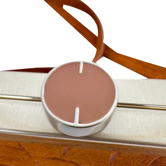 Cult Gaia Evening Crossbody-väska i ockrabrun mocka - Image 5