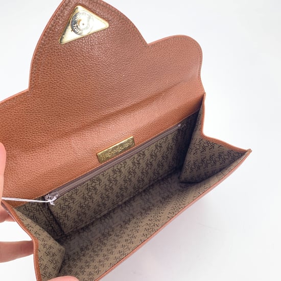 Vintage leren clutch van Yves Saint Laurent (YSL) - Image 5
