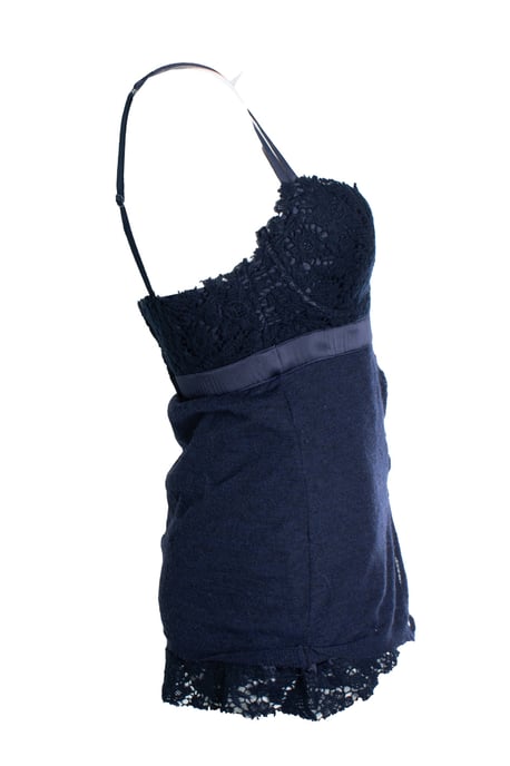 Ermanno Scervino, Blå undertopp med ull - Image 4