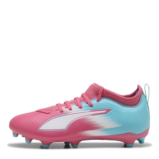 Puma Kinder/Kinder Ultra 5 Match Stevige Grond Voetbalschoenen (Roze/Wit) - Image 2