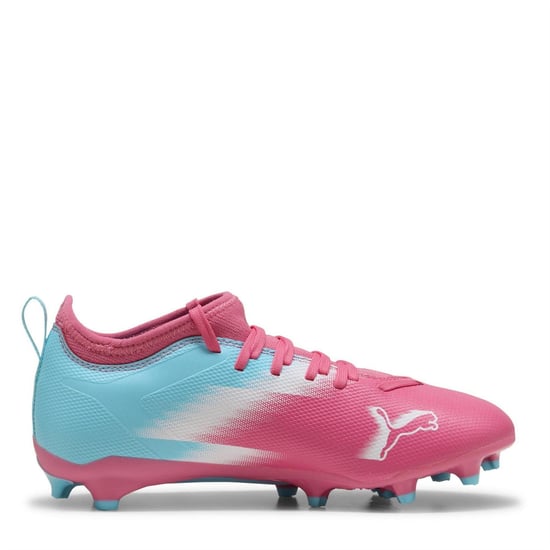Puma Kinder/Kinder Ultra 5 Match Stevige Grond Voetbalschoenen (Roze/Wit) - Image 4