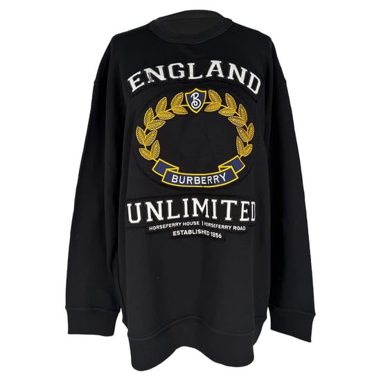 Burberry England Unlimited Sweatshirt in Black Cotton - Image 1