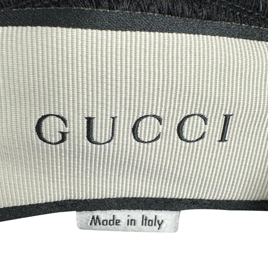 Gucci Sequined Logo Hooded Sweatshirt in Black Cotton - Image 5