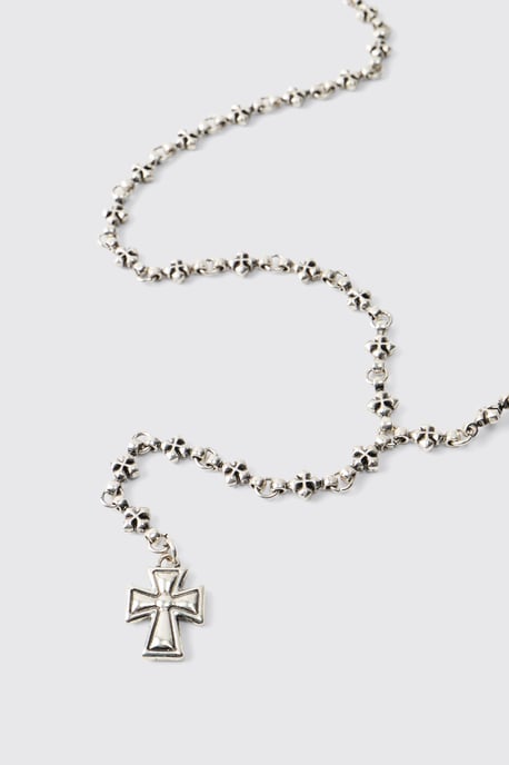 Silver Cross Necklace - Image 3