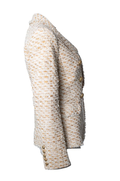 Balmain, dubbelknäppt tweedkavaj - Image 4