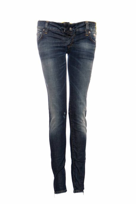 Dsquared2, mellanblå bikerjeans - Image 1
