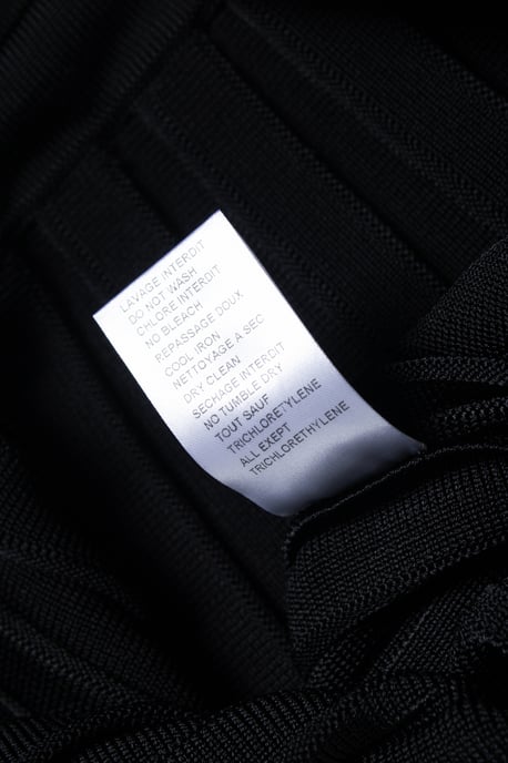 Balmain – Svart plisserad bodycon-kjol - Image 6