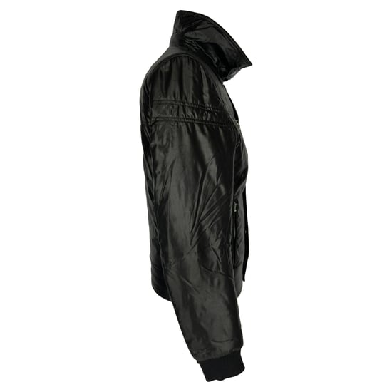 Saint Laurent Button-Down Padded Jacket in Black Polyamide - Image 2