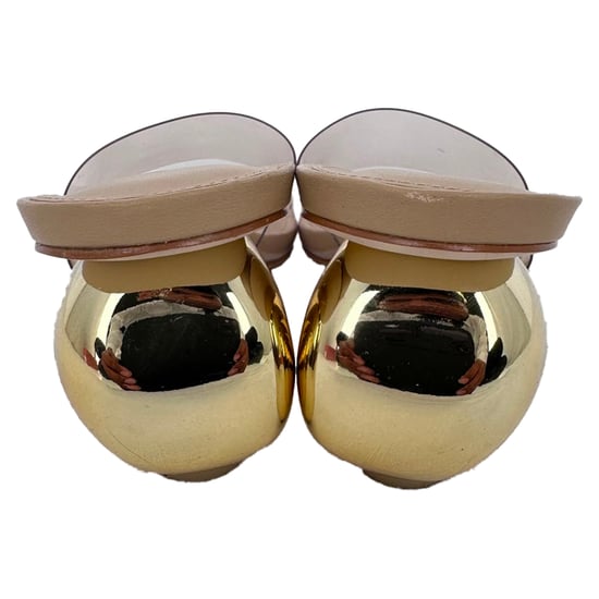 Cult Gaia Jila – Beige läderklackade skor med genomskinliga remmar - Image 6