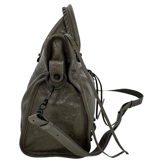 Balenciaga Medium Le City Shoulder Bag in Grey Lamb Leather - Image 5