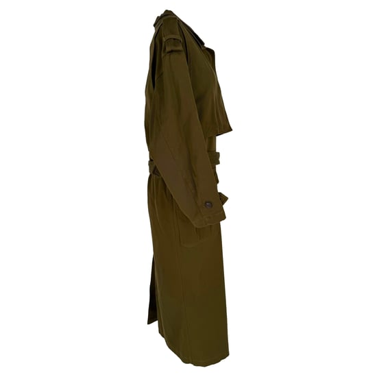 Isabel Marant Tadao Trench Coat in Khaki Cotton - Image 3