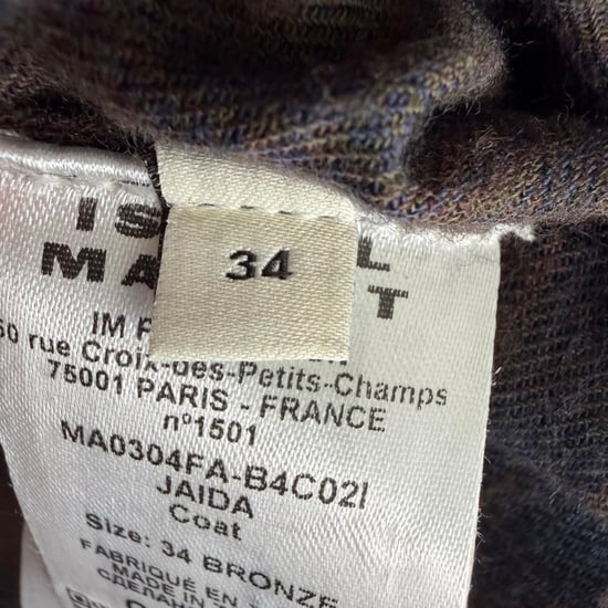 Isabel Marant Tadao Trench Coat in Khaki Cotton - Image 4