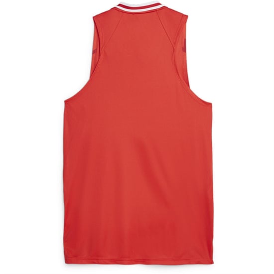 Men's Puma Hoops Team Game Performance Basketball Jersey in Red - Image 2