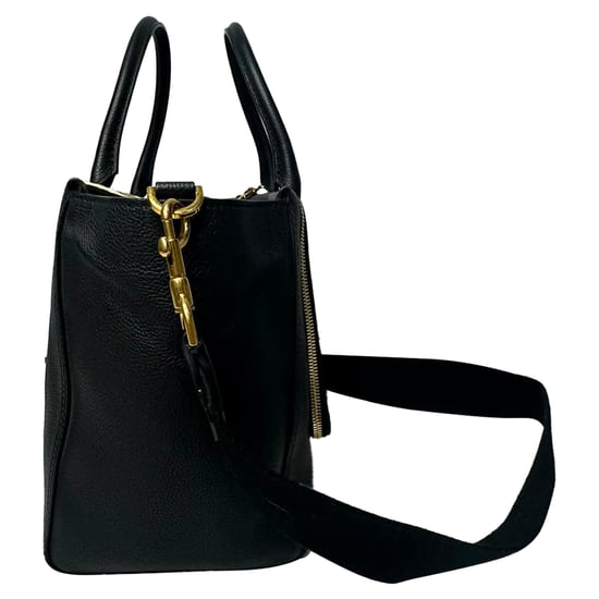 Anya Hindmarch Top Handle Bag in Black Leather - Image 2