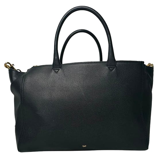 Anya Hindmarch Top Handle Bag in Black Leather - Image 4