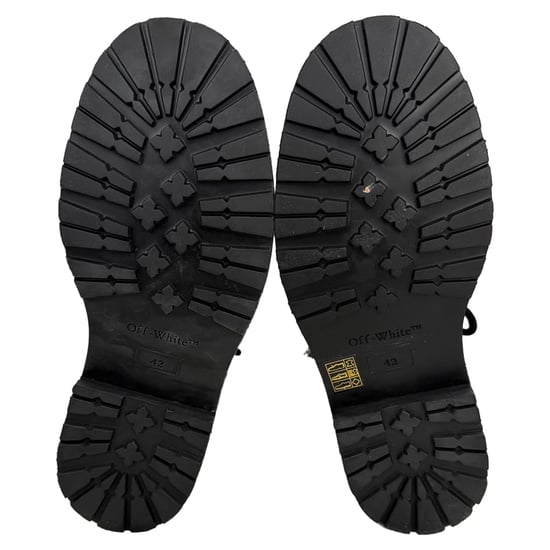 Off-White Wandelschoenen tot de Enkel in Zwart Leer - Image 6