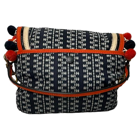 Tory Burch Scout Pom-Pom Crossbody Bag in Multicolor Canvas - Image 4