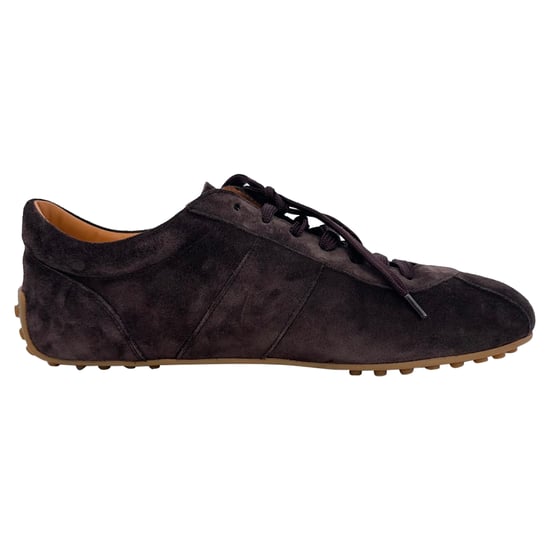 Tod's Low Top Sneakers in Brown Suede - Image 1