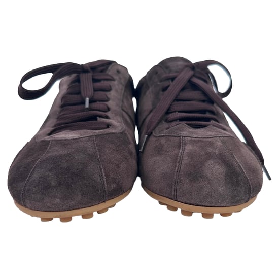 Tod's Low Top Sneakers in Brown Suede - Image 2