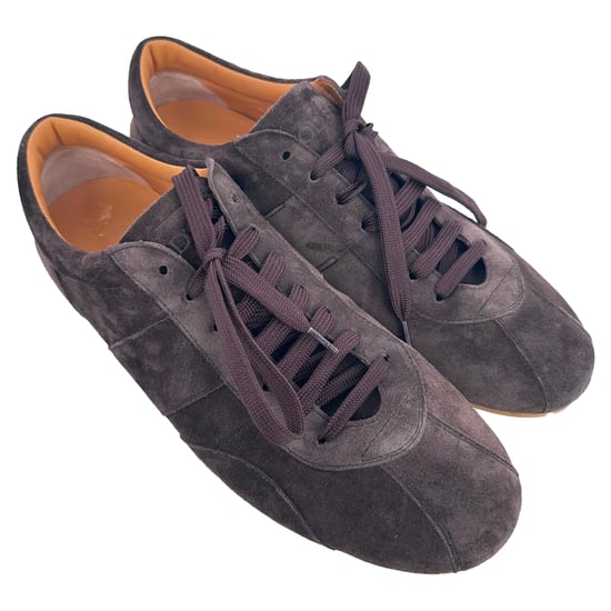 Tod's Low Top Sneakers in Brown Suede - Image 5