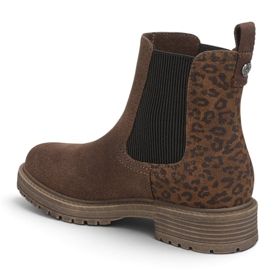 Blowfish Malibu dames chelsea boots van kunstsuède met bruine luipaardprint - Alfie - Image 6