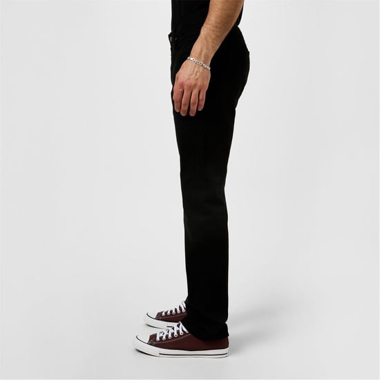 Levis Mens 501 Original Crash Courses Jeans (Black) - Image 2