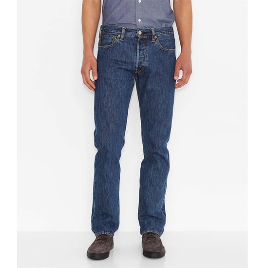 Levis Herr 501 Original Crash Courses Jeans (Stonewash) - Image 2