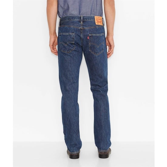 Levis Herr 501 Original Crash Courses Jeans (Stonewash) - Image 3