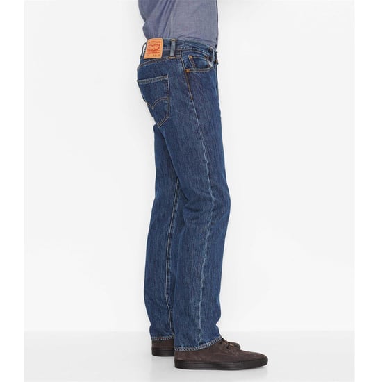 Levis Herr 501 Original Crash Courses Jeans (Stonewash) - Image 4