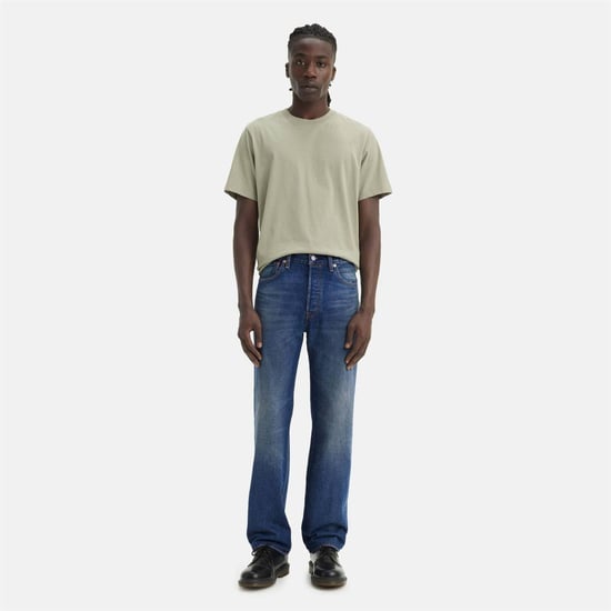 Levis Heren 501 Originele Crash Courses Jeans (Blauw) - Image 1