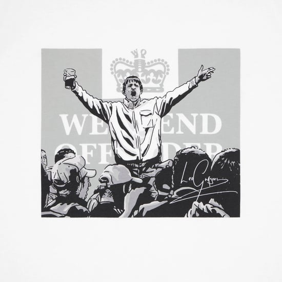 Weekend Offender Mens T Shirt Crew Neck Short Sleeve Leo Graphic Mono Summer Tee - Image 3