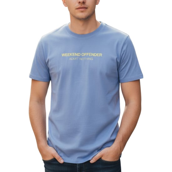 Weekend Offender Mens T Shirts Steinbeck Crew Neck Short Sleeve Cotton Summer - Image 1