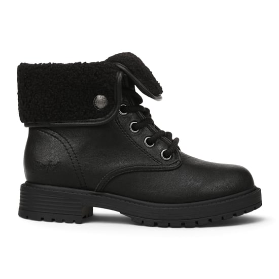 Blowfish Malibu dames winterlaarzen met veters van zwart kunstleer - Andy-Cozy - Image 1