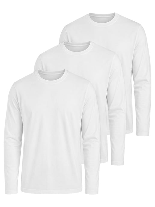 Kruze | Mens Long Sleeve T-Shirts 3 Pack - Image 1