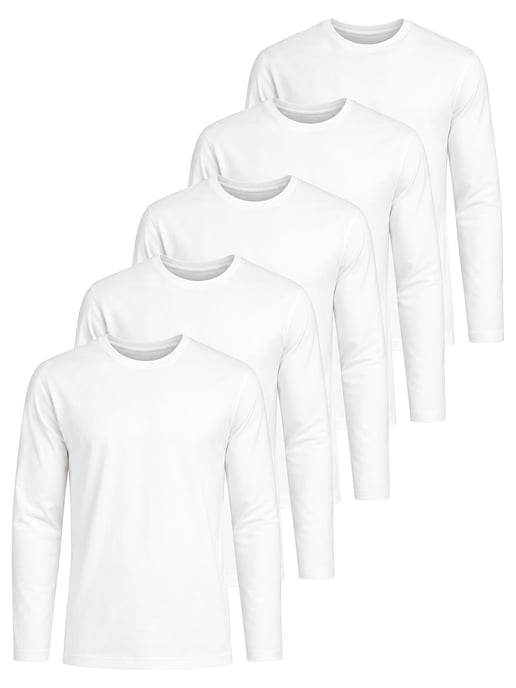 Kruze | Mens Long Sleeve T-Shirts 5 Pack - Image 1