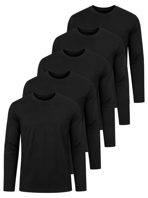 Kruze | T-shirts met lange mouwen voor heren – 5-pack - Image 1