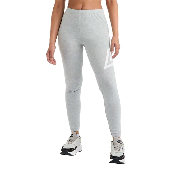 Umbro Leggings med logotyp för dam och dam (Grå marl/vit) - Image 1
