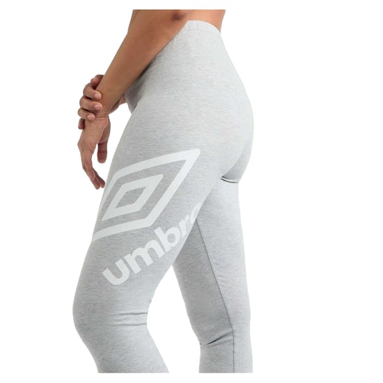 Umbro Leggings med logotyp för dam och dam (Grå marl/vit) - Image 4
