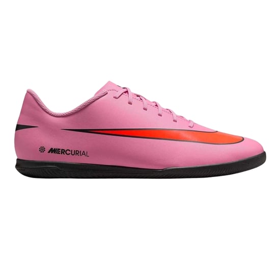 Nike Mercurial-fotbollsskor i läder för herr, för inomhusbruk (Rosa/Svart) - Image 1