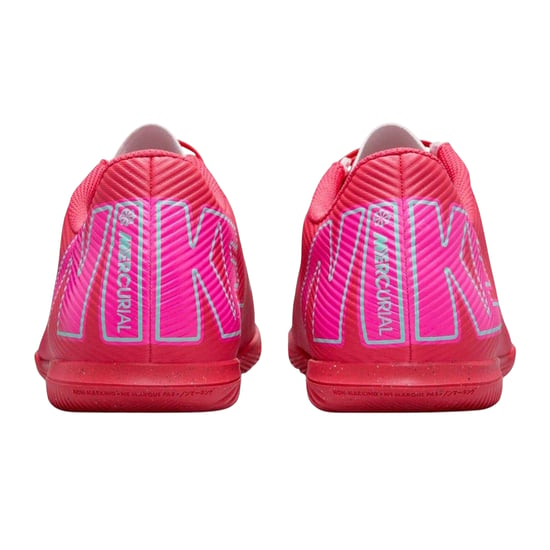 Nike Mercurial-fotbollsskor i läder för herr, för inomhusbruk (Rosa/Svart) - Image 2
