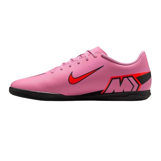 Nike Mercurial-fotbollsskor i läder för herr, för inomhusbruk (Rosa/Svart) - Image 3