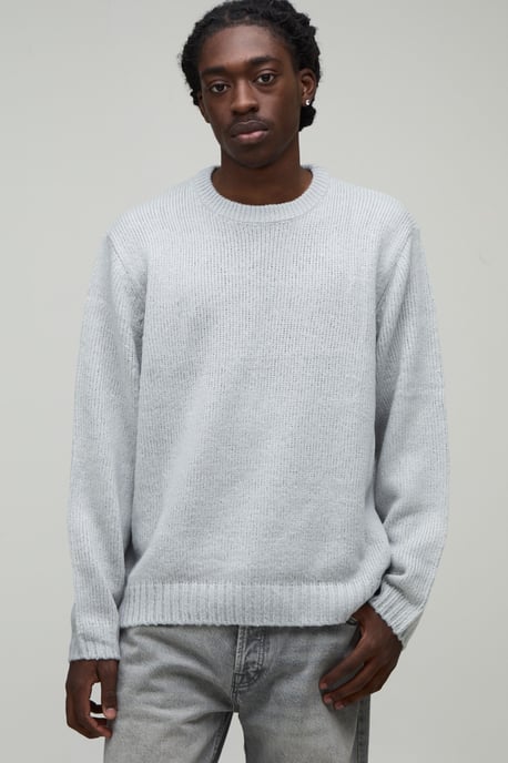 Relaxed Fit Brushed Knitted Jumper - Image 1