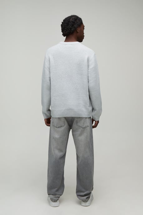 Relaxed Fit Brushed Knitted Jumper - Image 2