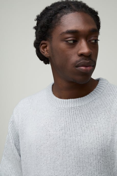 Relaxed Fit Brushed Knitted Jumper - Image 3