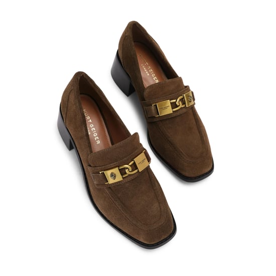 Kurt Geiger London Suede Kingsley Heel Loafer Loafers - Image 2