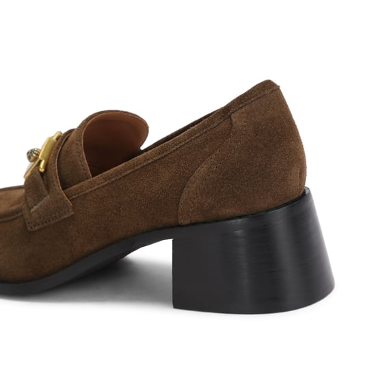 Kurt Geiger London Suede Kingsley Heel Loafer Loafers - Image 3