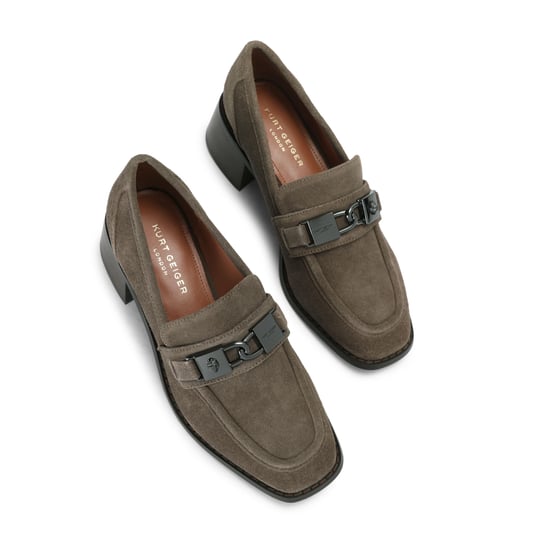 Kurt Geiger London Suede Kingsley Heel Loafer Loafers - Image 2