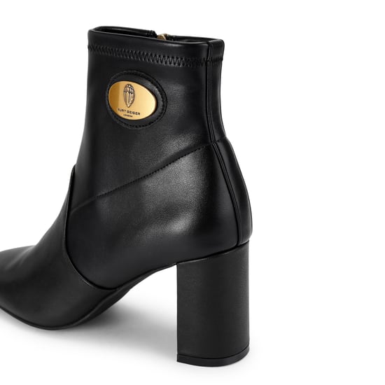 Kurt Geiger London Leather Langley Plaque Ankle Boots - Image 3