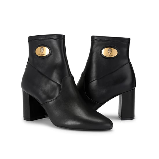 Kurt Geiger London Leather Langley Plaque Ankle Boots - Image 4
