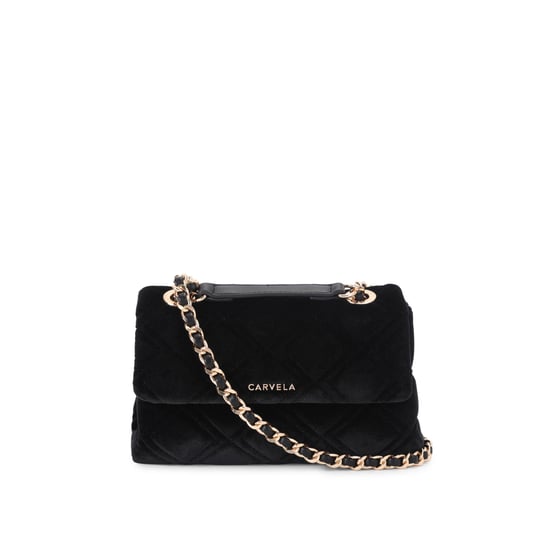 Carvela Velvet Rosa Chain Shoulder Bag - Image 1
